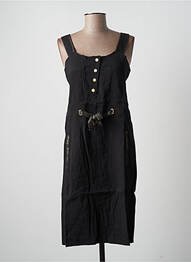 Rochie midi guler rotund bretele subțiri negru LOLA ESPELETA femeie