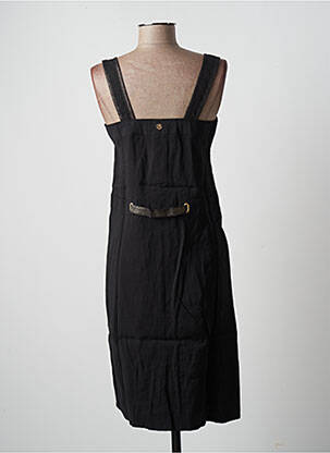 Rochie midi guler rotund bretele subțiri negru LOLA ESPELETA femeie