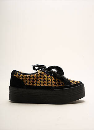 Adidași platformă toc de 4 la 6 cm negru DN.SIXTY SEVEN femeie