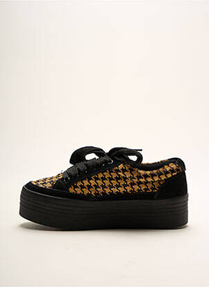 Adidași platformă toc de 4 la 6 cm negru DN.SIXTY SEVEN femeie