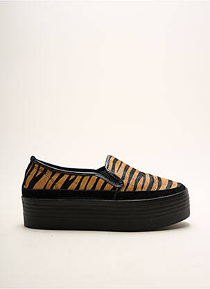 Slip-on-uri țesătură satinată toc de 4 la 6 cm negru DN.SIXTY SEVEN femeie