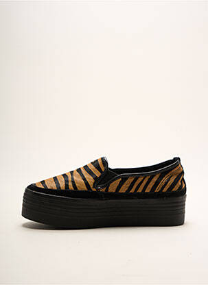 Slip-on-uri țesătură satinată toc de 4 la 6 cm negru DN.SIXTY SEVEN femeie