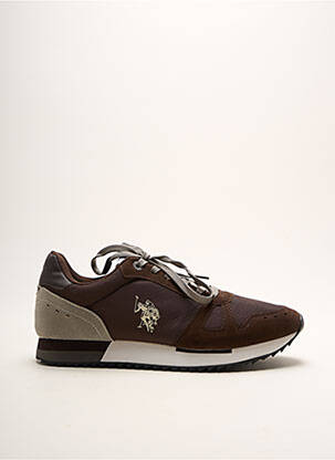 Adidași inserții vârf rotund maro U.S. POLO ASSN bărbat