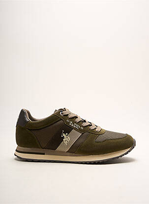 Adidași inserții vârf rotund verde U.S. POLO ASSN bărbat