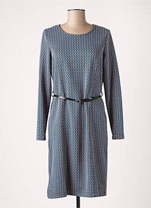 Rochie midi mâneci lungi mâneci lungi albastru DIANE LAURY femeie