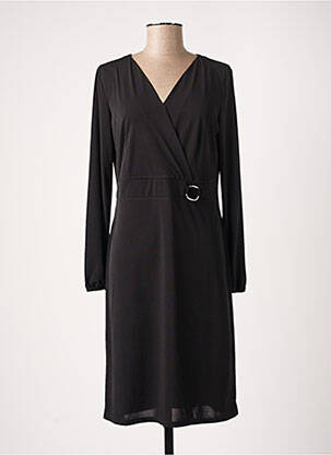 Rochie midi mâneci lungi mâneci lungi negru DIANE LAURY femeie