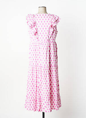Rochie midi croială fluidă fără mâneci violet HATLEY femeie