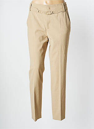 Pantalon slim țesătură poplin mărime normală bej RED VALENTINO femeie