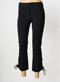 Pantalon trei sferturi țesătură poplin mărime normală negru TWINSET femeie