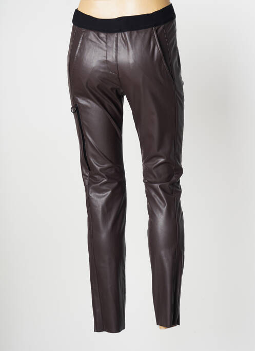 Pantalon slim maro ZERRES femeie