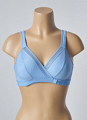 Sutien efect material satinat sutiene albastru FANTASIE femeie