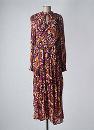 Rochie lungă mâneci lungi mâneci lungi violet B.YOUNG femeie