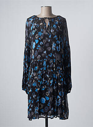Rochie midi croială fluidă mâneci lungi albastru B.YOUNG femeie
