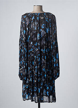 Rochie midi croială fluidă mâneci lungi albastru B.YOUNG femeie