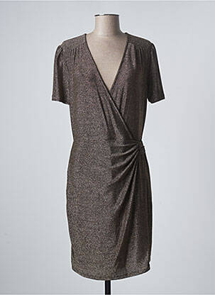 Rochie midi bej LA PETITE ETOILE femeie