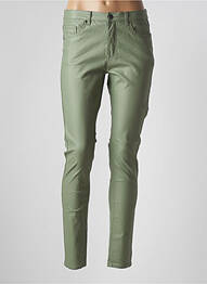 Pantalon slim țesătură acoperită mărime normală verde B.YOUNG femeie