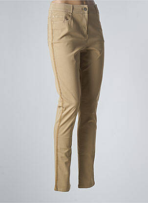 Pantalon slim bej PAUSE CAFE femeie