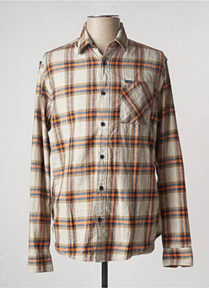 Cămașă cu mâneci lungi bej GARCIA bărbat