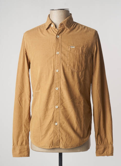 Cămașă cu mâneci lungi bej GARCIA bărbat