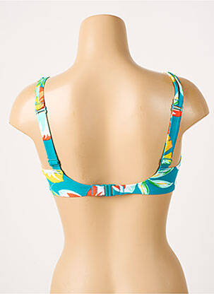 Sutien de costum de baie elasticitate sutien cupe întregi cu decolteu înalt verde BELCOR femeie