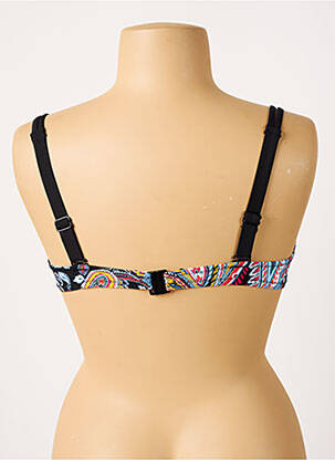 Sutien de costum de baie elasticitate sutien cupe întregi cu decolteu înalt negru BELCOR femeie