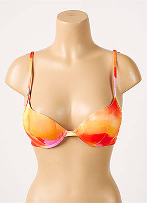 Sutien de costum de baie elasticitate top sutien push-up portocalie CHERRY BEACH femeie