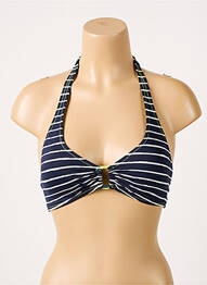 Sutien de costum de baie elasticitate top sutien modelat albastru CHERRY BEACH femeie