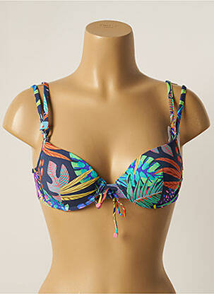Sutien de costum de baie elasticitate top sutien modelat albastru CHERRY BEACH femeie