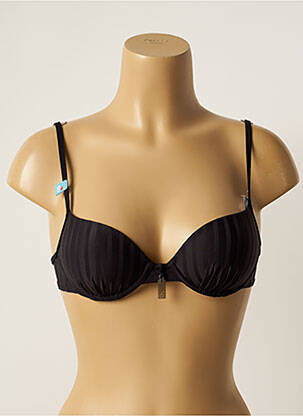 Sutien de costum de baie elasticitate top sutien modelat negru CHERRY BEACH femeie
