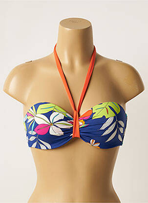 Sutien de costum de baie elasticitate top sutien modelat albastru CHERRY BEACH femeie