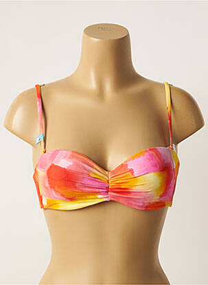 Sutien de costum de baie elasticitate top bentiță portocalie CHERRY BEACH femeie