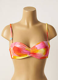 Sutien de costum de baie elasticitate top bentiță portocaliu CHERRY BEACH femeie