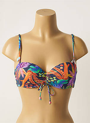 Sutien de costum de baie elasticitate top sutien modelat albastru CHERRY BEACH femeie