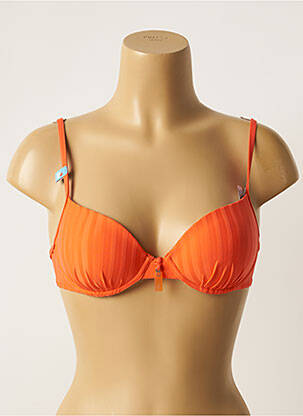 Sutien de costum de baie elasticitate top sutien modelat portocalie CHERRY BEACH femeie