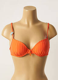 Sutien de costum de baie elasticitate top sutien modelat portocaliu CHERRY BEACH femeie