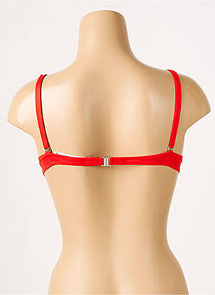 Sutien de costum de baie elasticitate top sutien push-up roșu ANTIGEL femeie
