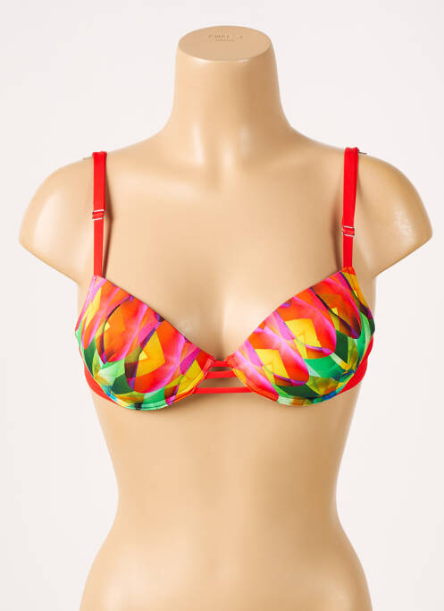 Sutien de costum de baie roșu ANTIGEL femeie