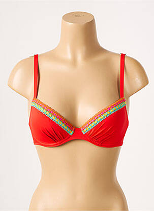 Sutien de costum de baie elasticitate top sutien modelat portocalie ANTIGEL femeie