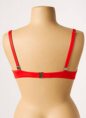 Sutien de costum de baie elasticitate top sutien modelat roșu ANTIGEL femeie
