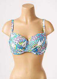 Sutien de costum de baie top sutien modelat top sutien modelat albastru ANTIGEL femme