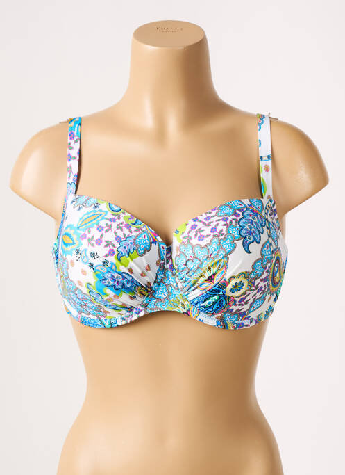 Sutien de costum de baie albastru ANTIGEL femeie