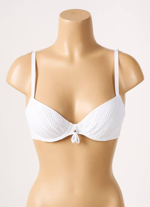 Sutien de costum de baie alb ANTIGEL femeie