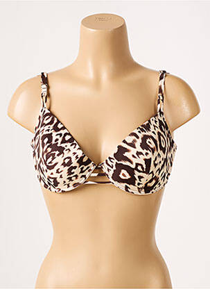 Sutien de costum de baie elasticitate top sutien modelat maro ANTIGEL femeie
