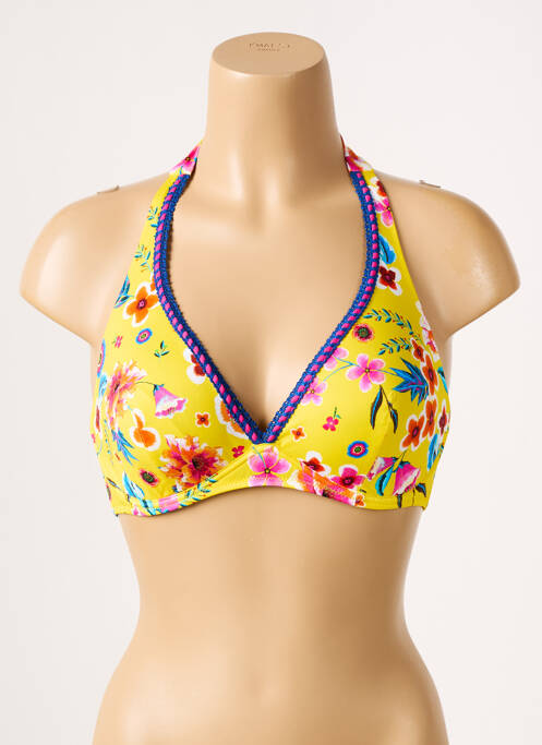 Sutien de costum de baie galben ANTIGEL femeie