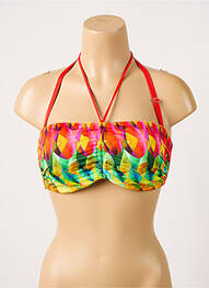 Sutien de costum de baie elasticitate top bentiță roșu ANTIGEL femme