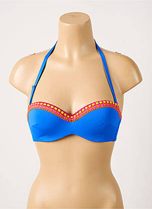 Sutien de costum de baie albastru ANTIGEL femeie