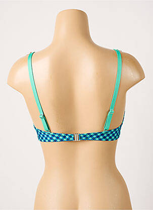 Sutien de costum de baie elasticitate top sutien modelat albastru ANTIGEL femeie