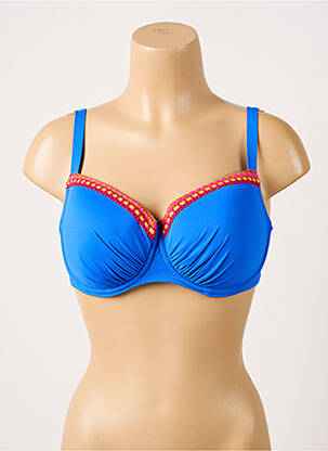 Sutien de costum de baie elasticitate top sutien modelat albastru ANTIGEL femeie