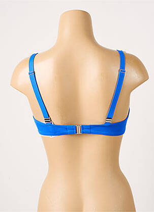 Sutien de costum de baie elasticitate top sutien modelat albastru ANTIGEL femeie