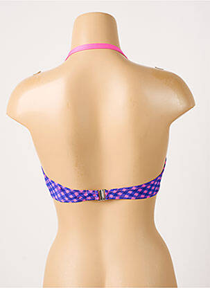 Sutien de costum de baie elasticitate sutien balconet cu decolteu înalt violet ANTIGEL femeie